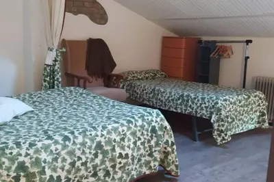 Cama o camas de una habitación en La Casina de Carcaboso