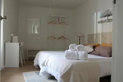 Cama o camas de una habitación en Serendipia