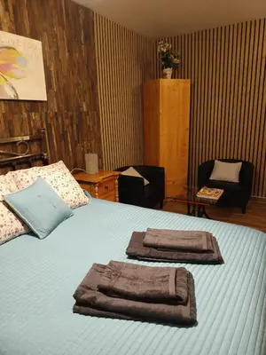 Cama o camas de una habitación en Apartamento Turístico Monteceli AT-CC-00748