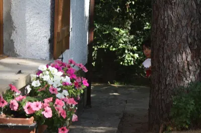 Jardín al aire libre en Casa Rural Crisol Spa