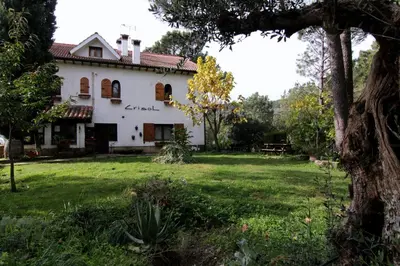 Jardín al aire libre en Casa Rural Crisol Spa