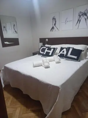 Cama o camas de una habitación en CASA ESQUILAS