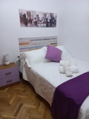 Cama o camas de una habitación en CASA ESQUILAS