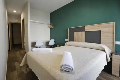 Cama o camas de una habitación en Casa Rural La Nava
