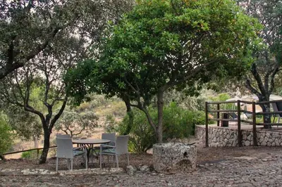Jardín al aire libre en Casa Rural La Joyona
