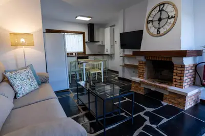 Una cocina o zona de cocina en Apartamentos Rurales la Campiña