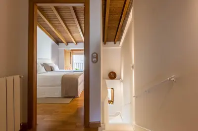 Cama o camas de una habitación en Casa del Aire