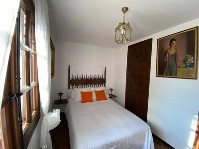 Cama o camas de una habitación en Casa del Pintor Antonio Mesa