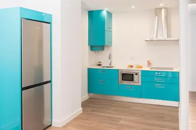 Una cocina o zona de cocina en Alojamientos VEN -Vista Extremadura Norte