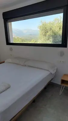 Cama o camas de una habitación en Casa rural Atalanta de la Vera