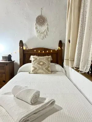 Cama o camas de una habitación en El latido del Tiétar