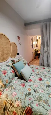 Cama o camas de una habitación en El 6 De Busquet