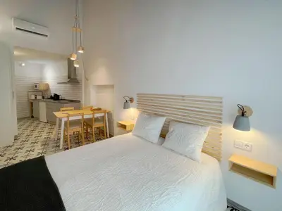 Cama o camas de una habitación en Torre de la Yerba