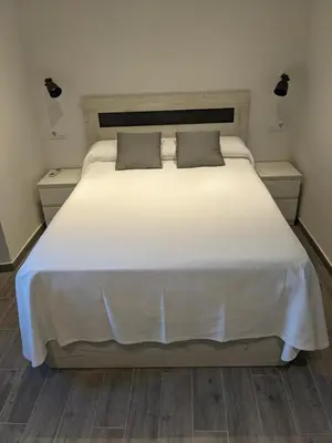 Cama o camas de una habitación en Apartamento Rural Zahora