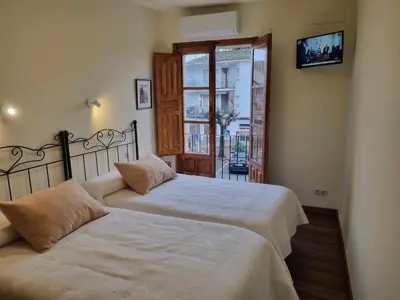 Cama o camas de una habitación en Los Cuatro Caños