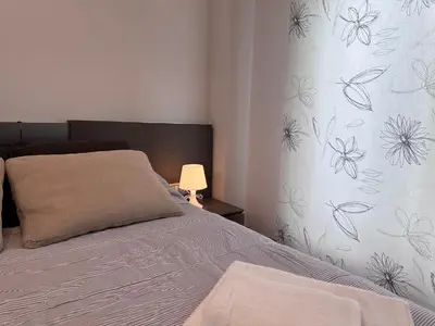 Cama o camas de una habitación en Apartamento Gran Vía - PARKING GRATIS