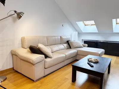 Zona de estar de Apartamento Gran Vía - PARKING GRATIS