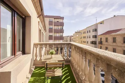 Un balcón o terraza de Precioso alojamiento Barrio del Oeste