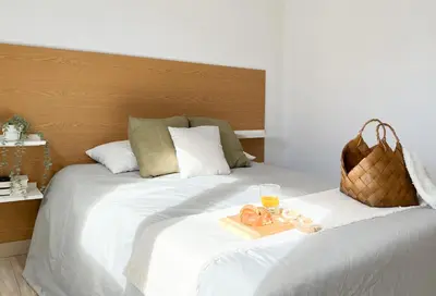 Cama o camas de una habitación en CASA VISTA SIERRA