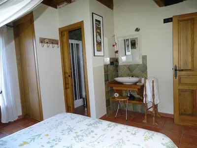 Cama o camas de una habitación en Altillo del Aravalle
