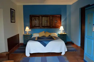 Cama o camas de una habitación en Granja de Cantarinas