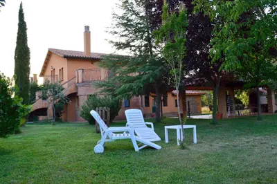 Jardín al aire libre en Granja de Cantarinas