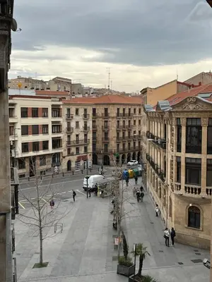 Vista general de Salamanca o vista desde el hostal o pensión