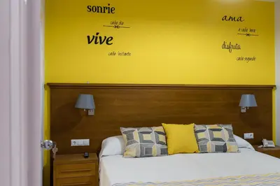Cama o camas de una habitación en Imperial Merida