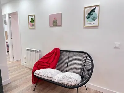 Zona de estar de La Casita de Tita