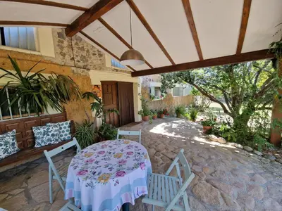 Jardín al aire libre en Casa Rural Luna