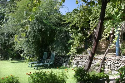 Jardín al aire libre en Casa Rural Luna