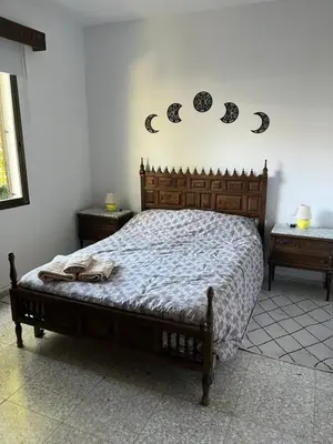 Cama o camas de una habitación en Villa Herrero