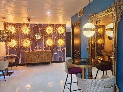 Zona de estar de Hotel Suites Moma Centro