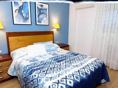 Cama o camas de una habitación en Arte y Vías Salamanca - PARKING GRATIS