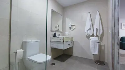 Un baño de Alojamientos Rurales Las Candelas