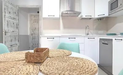 Una cocina o zona de cocina en Alojamientos Rurales Las Candelas