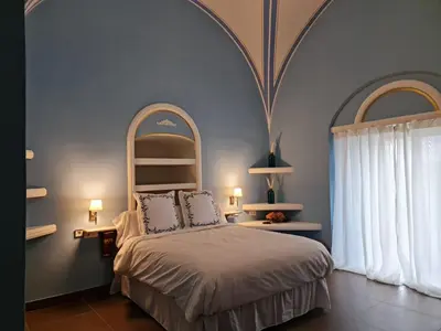 Cama o camas de una habitación en Casa Palacio El Trasquilon