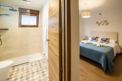 Cama o camas de una habitación en Casa Rural: La Tarara