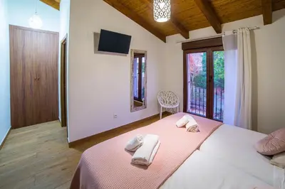 Cama o camas de una habitación en Casa Rural: La Tarara