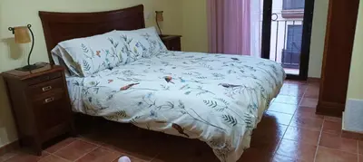 Cama o camas de una habitación en La belleza del Tietar