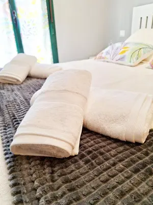 Cama o camas de una habitación en Apartamento Turístico El Canalizo I
