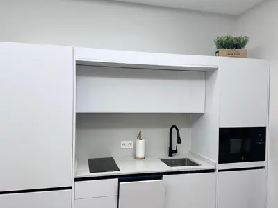 Una cocina o zona de cocina en Apartamento Placentinos Centro Histórico