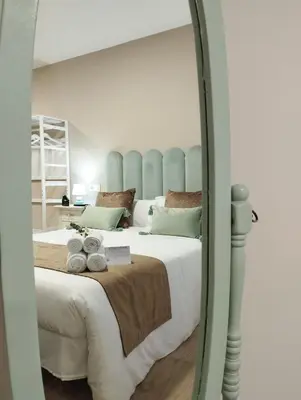 Cama o camas de una habitación en Ciudad Rodrigo Centro VuT