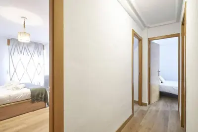 Cama o camas de una habitación en Apartamento Torre de la Clerecía centro