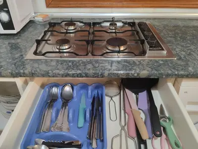 Una cocina o zona de cocina en Apartamentos Condado de Miranda