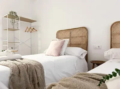 Cama o camas de una habitación en Apartamentos Gredos 101