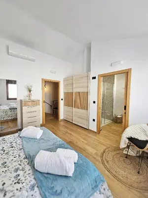 Cama o camas de una habitación en CASA RURAL U FORTI