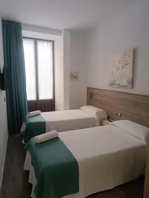 Cama o camas de una habitación en ApartamentosTuristicos Avila Puerta del Alcazar 0-1