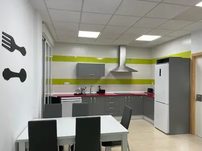 Una cocina o zona de cocina en La Antigua Editorial