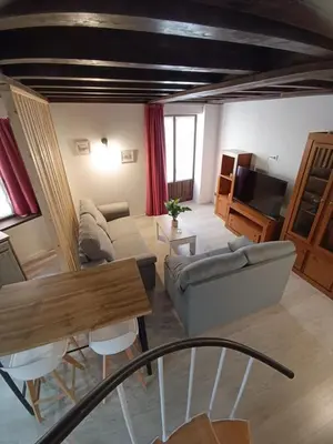 Zona de estar de Apartamentos turisticos Ávila Puerta del Mariscal 1-1